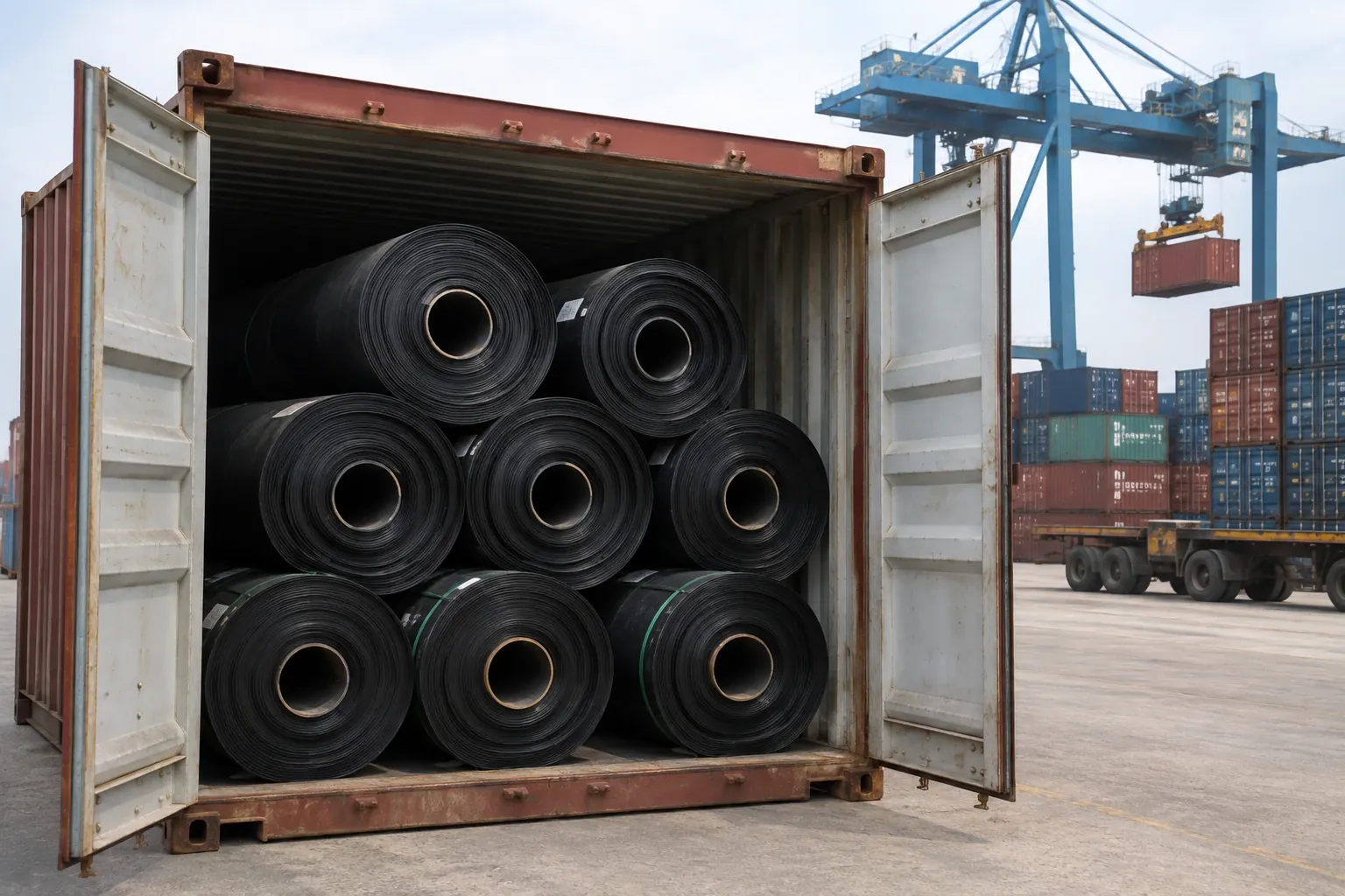 Comparing imported geomembrane against locally supplied liner in the UAE