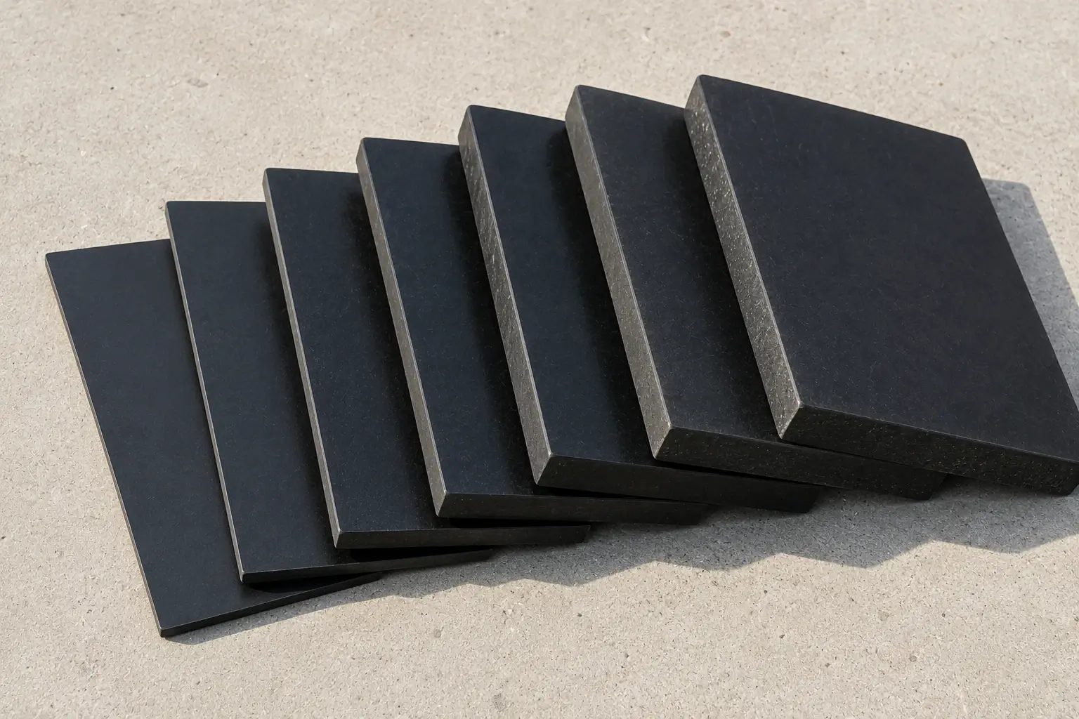 HDPE geomembrane thickness comparison from 0.5 mm to 3 mm